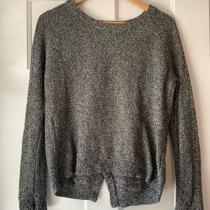Madewell | Open Back Marled Sweater